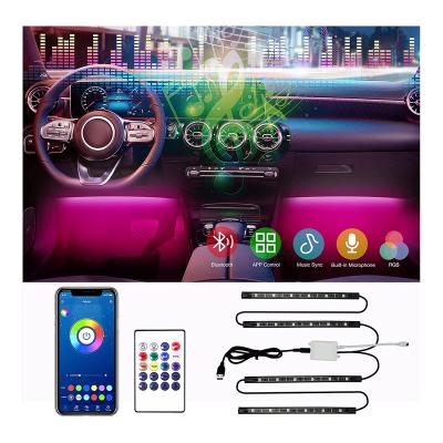 China Waterproof USB Port Car Decor LED RGB 5V Ambient Atmosphere Light Car Interior Accessories Light USB Port Led Strip Lights for sale