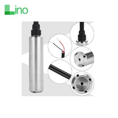 China LINO hydrostatic water level transmitter liquid level pressure sensor with 24vdc 150%FS for sale