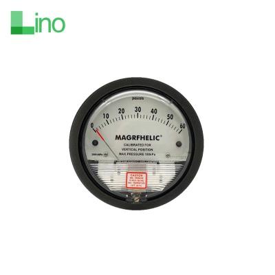 China LINO LNG-2000 micro differential pressure gauge with low price magnehelic differential pressure gauges 114mm for sale