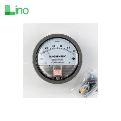 China Air differential pressure gauge for cleaning room pressure meter manometer gauge differential pressure manometer 114mm for sale