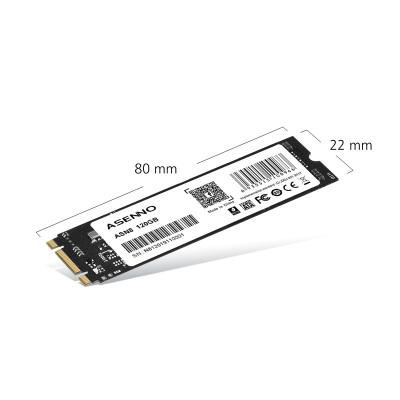 China ASENNO SSD NGFF 2280 120GB SSD Accept Design External Skin OEM Internal Hard Disk For Laptop for sale