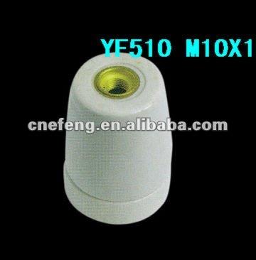 China Chinese cheap screw china lampholder E27YF510 M10X1 ceramiccs for sale