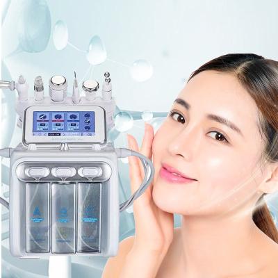 China Exfoliators high quality 6 in 1 beauty machine multi-function hydraulic facial cleansing machine oxygen jet machine factory direct supply for sale