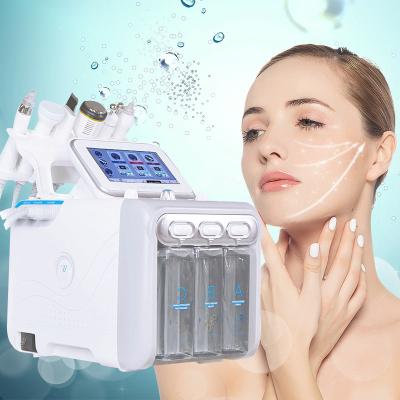 China Exfoliators Wholesale Price 6 in 1 Hydrodermabrasion Hydrodermabrasion Hydrodermabrasion Facial Hydraulic Hydrodermabrasion Hydrodermabrasion Skin Oxygen Hydrogen H2o2 Small Bubble Facial Machine for sale