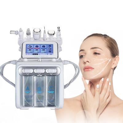 China Exfoliators 6 in 1 Small Bubble Peel System Small Bubbles H2O2 Beauty Solutions Peel Tightehing Tighten Pore Dermabrasion Machine for sale