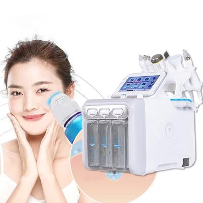 China Exfoliators Factory Price Hydorgen Oxygen Facial Machine 6 in 1 Small Bubble H2O2 Face Skin Care SPA Beauty Oxygen Therapy Machine for sale