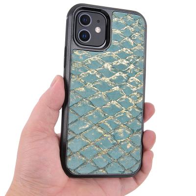 China Custom Luxury Factory Scale Fish Pattern Luxury Case For iPhone 13 Pro Max for sale