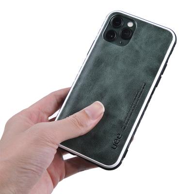 China Amazon Luxury Simple Hot Selling Genuine Cowhide Vegetable Leather Case For iphone 11 xs Fashion Cover For iPhone 11 Pro Max Case for sale