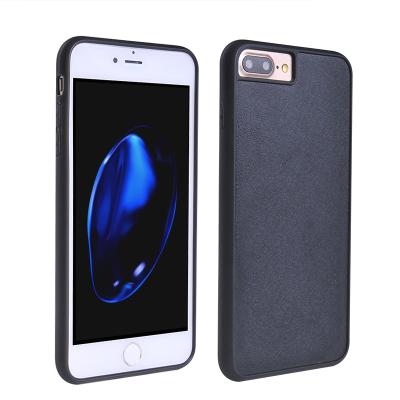 China PC+ TPU Hybrid Inlay Groove White Case For iphone 8 plus Custom Wood Leather Phone Case For iPhone 6 7 8 se2 for sale