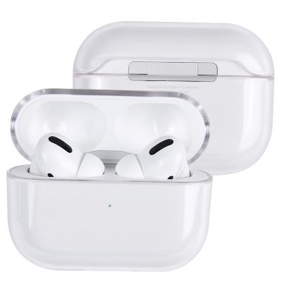 China For Earphone Factory OEM Customized Clear Logo And Transparent Hard Plastic Protective Case For Apple Airpods Pro Charging Case 2019 for sale