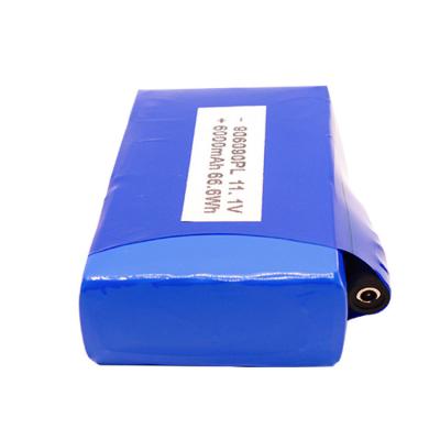 China De Batterijpak van de kortsluitingbescherming 6000mAh 11,1 V Lipo Te koop