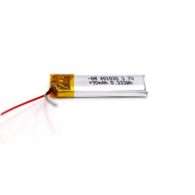 China PL401030 90mAh 3,7 Volt Li Polymer Battery Te koop