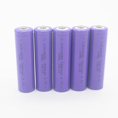 China 3.7V 1800mAh 6.66Wh 18650 Li Ion Battery recargable en venta