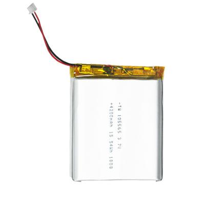 China PL105565 Portable Source 4200mAh 3.7 V Lithium Polymer Battery for sale