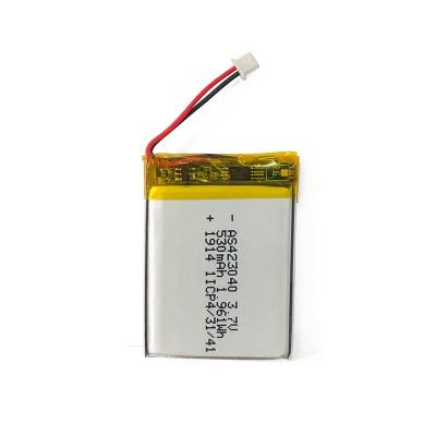 China PL423040 Small Lipo 3.7 V Lithium Polymer Battery Pack 530mAh for sale