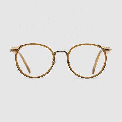 China 2020 Hot Selling Reading Glass Half Frame Round Cute Women Men Club Master Glass Big Size Rimless Bling Optical Frames à venda