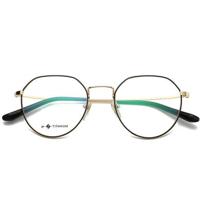 Κίνα Optical Frame Ready Stock Round Eyewear Frames Women Blue Light Online Computer Eye Glasses With Rose Gold Color προς πώληση