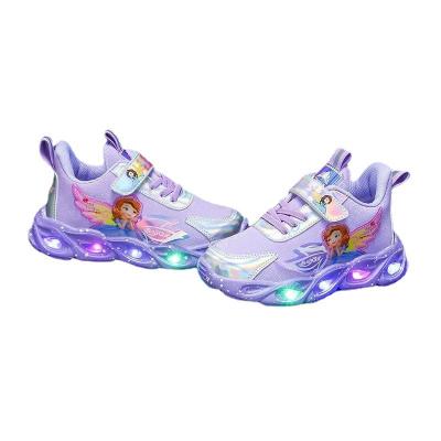 China Factory Light Kids Running Shoes With Lights Wholesale Kids Light Up Shoes Girls Shoes for sale