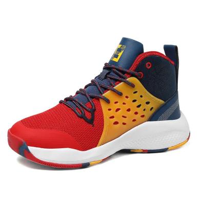 China Fashion Trend Wholesale Colorful Basketball Sports Shoes For Man Sports Shoes Elastic Soft Fashion Running Jogging Making for sale