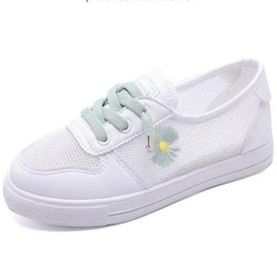 China Fashion Trend Wholesale Fashion Mesh Casual White Shoes For Woman Spring Summer Mesh Sports Shoes Manufacturing Breathable Sneaker for sale