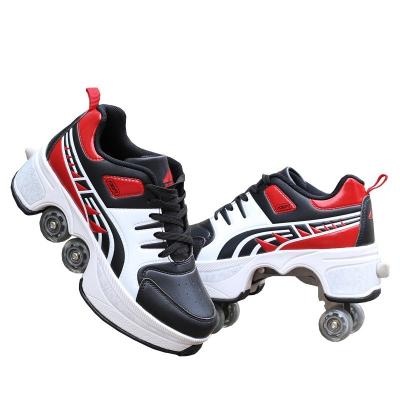 China 2021 Popular TPR Deformation Instep Roller Skate Shoes For Adults With Factory Price for sale