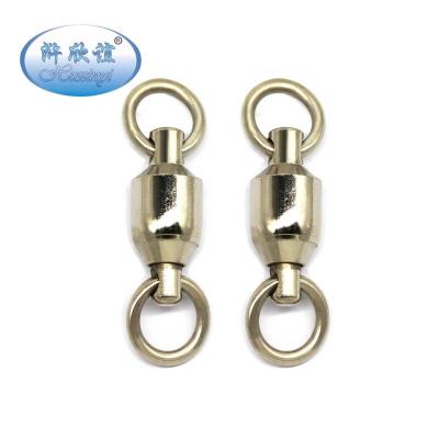 China Copper (Brass) In Stock Wholesale Ball Bearing Swivel With Solid Ring Carp Fishing Tackle For Fishing for sale