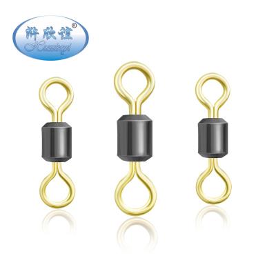 China Copper (Brass) Double Color Bearing Swivel Carp Fishing Tackle Accessories For Fishing for sale