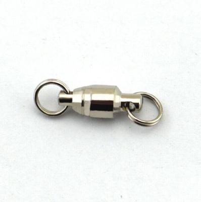 China Copper Ball Bearing (Brass) Swivel With Split Ring Carp Fishing Tackle Accessories for sale