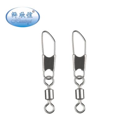 China Copper (Brass) +Stainless Steel In Stock Wholesale Carp Fishing Tackle Rolling Swivel With Safety Snap Hook Accessories for sale