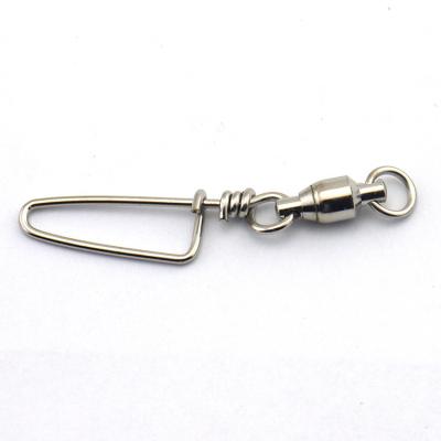 China Copper (Brass) +Stainless Steel Ball Bearing Swivel With Coastlock Snap Carp Fishing Tackle For Fishing for sale