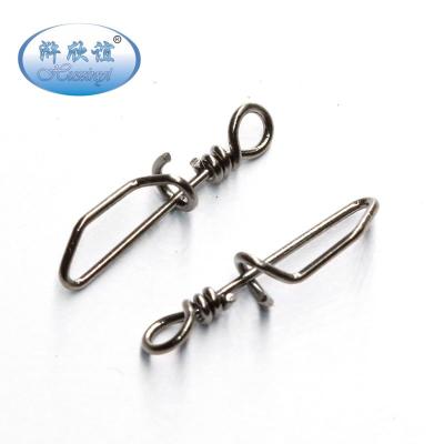 China Snap Fishing Safety Pin Fishing Swivels Accessories Stainless Steel Lure Connector T-Shape Rotary Squid for sale