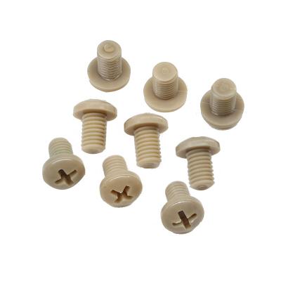 China Long Service Life Polyether Ether Ketone High Temperature Resistant Manufacturer Customized Slotted Screw M8-M2 for sale