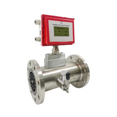 China RS485 Hart Argon Gas SS Turbine Flowmeter Natural Gas Digital Flow Meter à venda