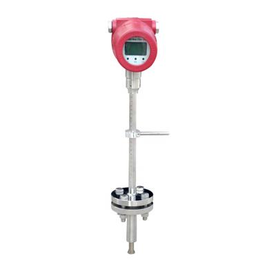 China Insertion Plug-in Type Air Flow Meter Price High Temperature Thermal Mass Flowmeter Sensor zu verkaufen