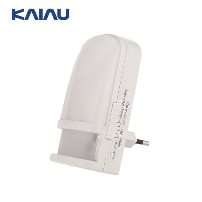 China Saloon EU Plug In PIR Sensor Color Change LED Night Light for sale