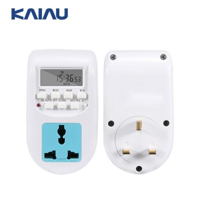 China Timer Switch 10A Socket UK Plug Weekly Programmable Electronic Timer for sale