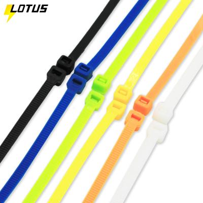 China Nylon Manufacturer Releasable Nylon Cable Ties Rohs Reusable Plastic Zip Tie for sale