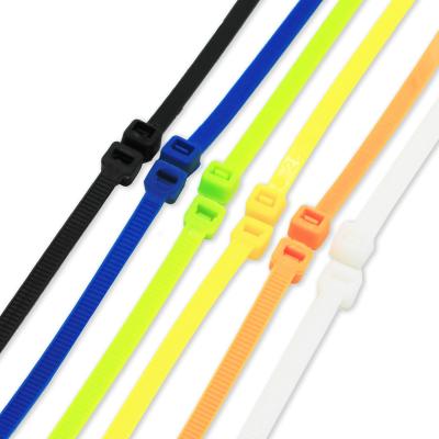 China High Quality 66 Length Self Locking Nylon Nylon Twist Ties High Quality Custom Zipper Tie Wire Cable Wire Tie for sale