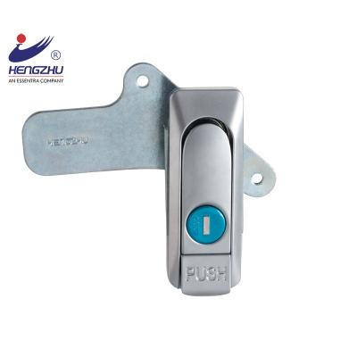 China Hengzhu AB102-3-1 Rail Flat Zinc Alloy Cam Lock Push Button Electric Cabinet Lock for sale