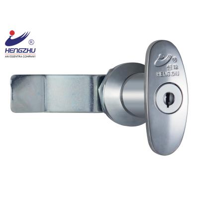 China Hengzhu MS302 Powder Metal Cabinet Door Locks Zinc Alloy Door Handle Electric Lock With Lock for sale