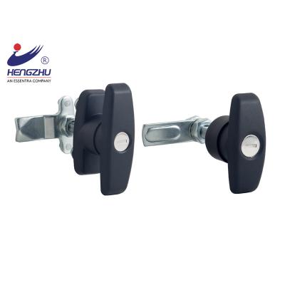 China Hengzhu body handle plastic lock MS108 zinc alloy ABS handle lock with turn 90 degree to open the door for sale