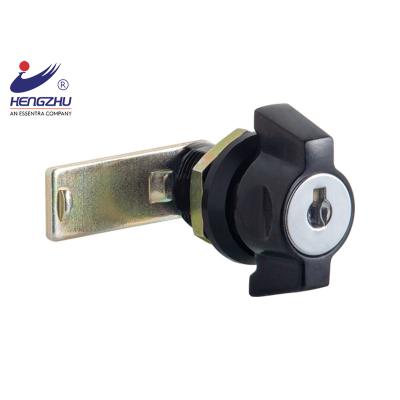 China Hengzhu Black Zinc Alloy Railway Cam Lock MS7068Z Quarter Turn Cam Lock for sale