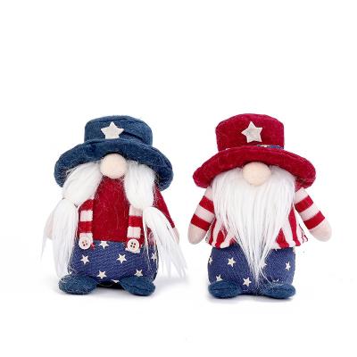 China Modern Hot Cute Christmas Doll Faceless Ornament for American Independence Day Party Decoration for sale