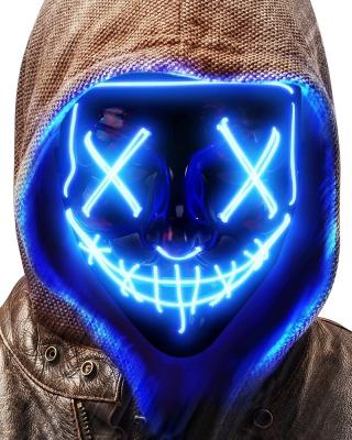 China Indoor Decoration Factory Sales Scream Scary Jumper Halloween Party Ghost Face Mask For Halloween Decoration for sale