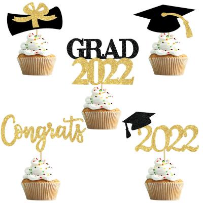 China 2022 Wholesale Colorful Modern High School Graduation Party Cake Topper For Cake Tool Decoration for sale