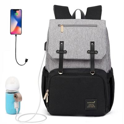 China Water Resistant Oxford Milk Pouch Maternity Baby Bags Nappy Nusrse Mum Diaper Backpack for sale