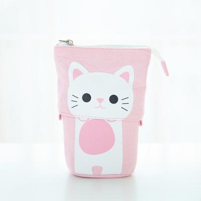 China Durable Canvas Holder Pencil Case Holder Stationery Bag Changeable Pencil Case Pouch for sale