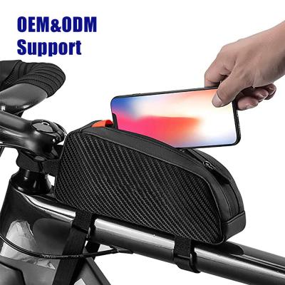 China Water Proof Top Tube Bicycle Bag Cycling Tube Bag Pannier Bike Front Frame Top Bag for sale