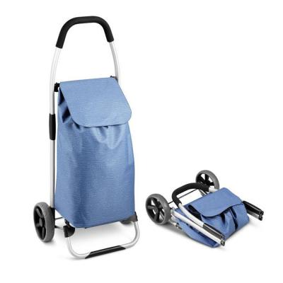 China Grocery Market Trolley Folding Wheeled Trolley Rolling Bag for sale