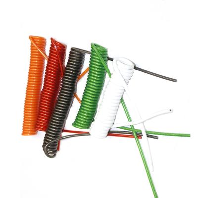 China Manufacture directly to supply PU semi-transparent spring color rope rappelling tools miss high-altitude rope operation drop wire rope for sale